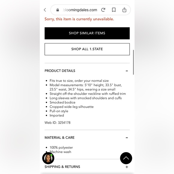 NWOT Revolve 1. State Smocked Off the Shoulder Wildflower Floral Jumpsuit Medium - Picture 6 of 9